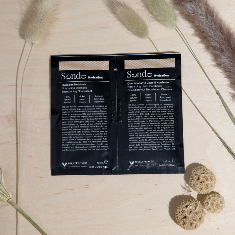 Sachet: Shampoo Nutriente e Condizionante Capelli Nutriente - Hydration Sendo Concept